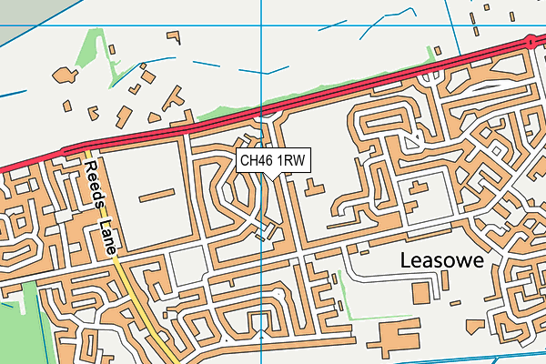 CH46 1RW map - OS VectorMap District (Ordnance Survey)