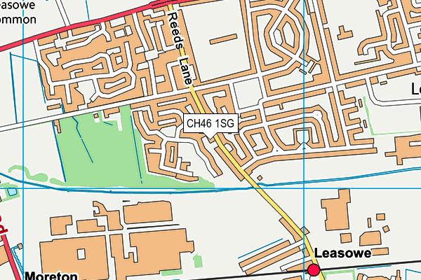 CH46 1SG map - OS VectorMap District (Ordnance Survey)