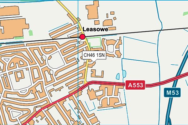 CH46 1SN map - OS VectorMap District (Ordnance Survey)