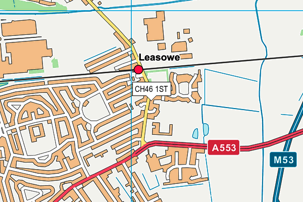 CH46 1ST map - OS VectorMap District (Ordnance Survey)