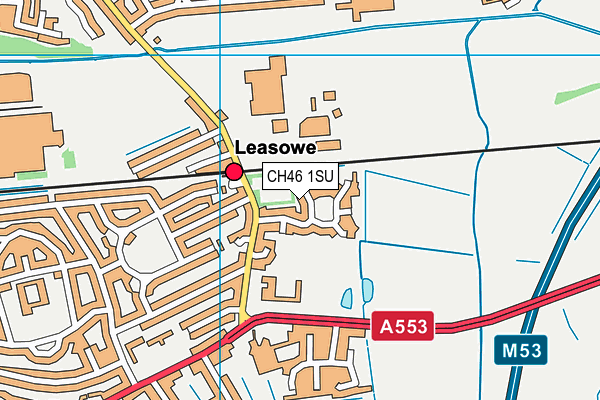 CH46 1SU map - OS VectorMap District (Ordnance Survey)