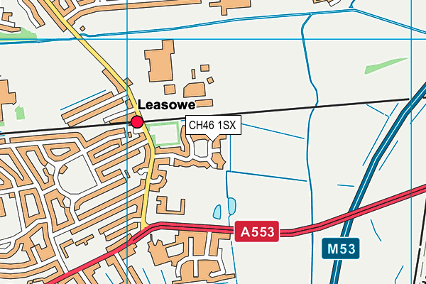 CH46 1SX map - OS VectorMap District (Ordnance Survey)