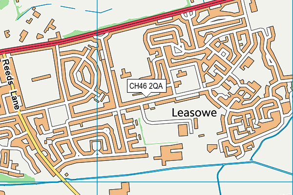 CH46 2QA map - OS VectorMap District (Ordnance Survey)