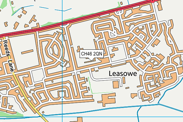 CH46 2QN map - OS VectorMap District (Ordnance Survey)