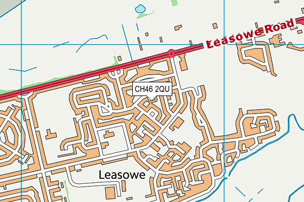 CH46 2QU map - OS VectorMap District (Ordnance Survey)