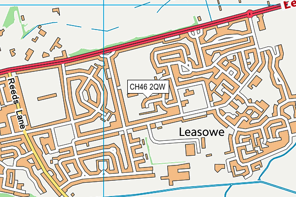 CH46 2QW map - OS VectorMap District (Ordnance Survey)