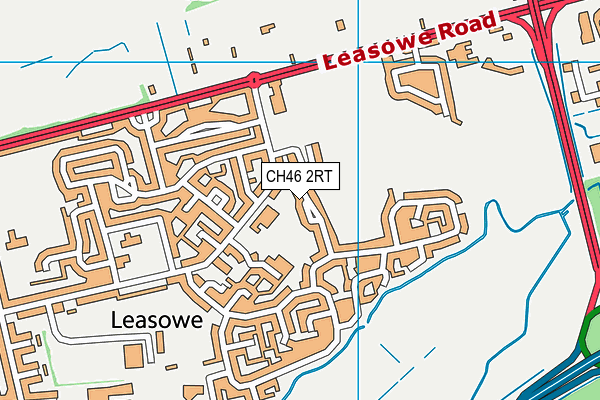 CH46 2RT map - OS VectorMap District (Ordnance Survey)