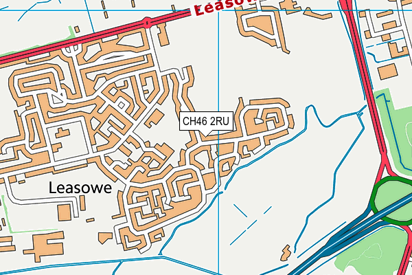 CH46 2RU map - OS VectorMap District (Ordnance Survey)