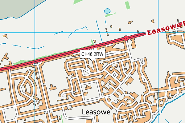 CH46 2RW map - OS VectorMap District (Ordnance Survey)