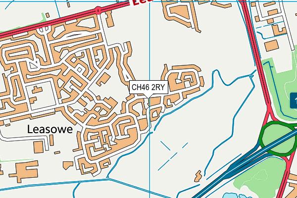 CH46 2RY map - OS VectorMap District (Ordnance Survey)