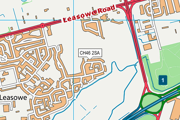 CH46 2SA map - OS VectorMap District (Ordnance Survey)