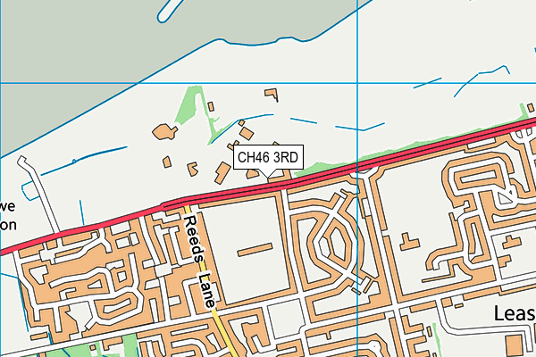Leasowe Golf Club map (CH46 3RD) - OS VectorMap District (Ordnance Survey)