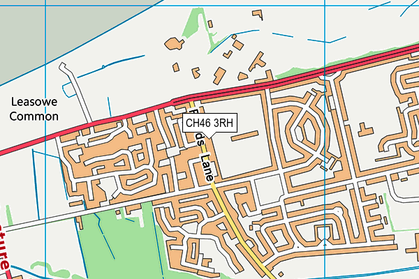 New Brighton Football Club (Rugby Union) map (CH46 3RH) - OS VectorMap District (Ordnance Survey)