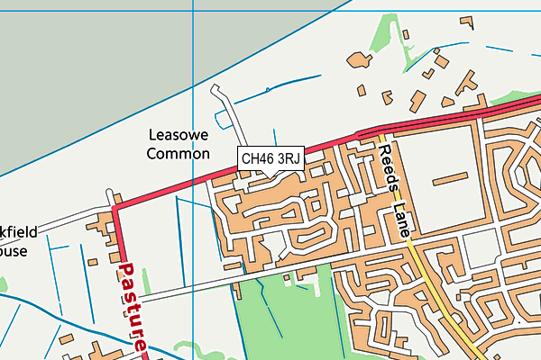 CH46 3RJ map - OS VectorMap District (Ordnance Survey)