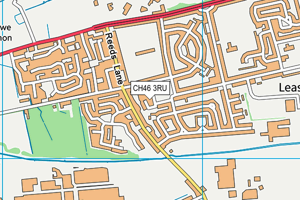 CH46 3RU map - OS VectorMap District (Ordnance Survey)