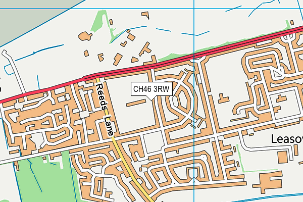 CH46 3RW map - OS VectorMap District (Ordnance Survey)