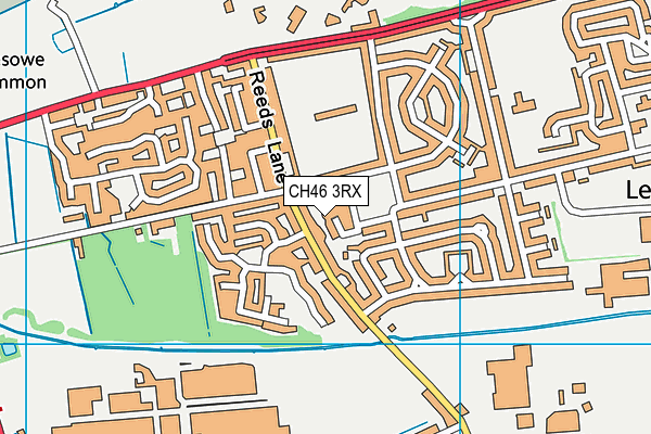 CH46 3RX map - OS VectorMap District (Ordnance Survey)