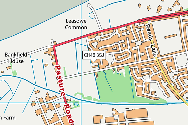 CH46 3SJ map - OS VectorMap District (Ordnance Survey)