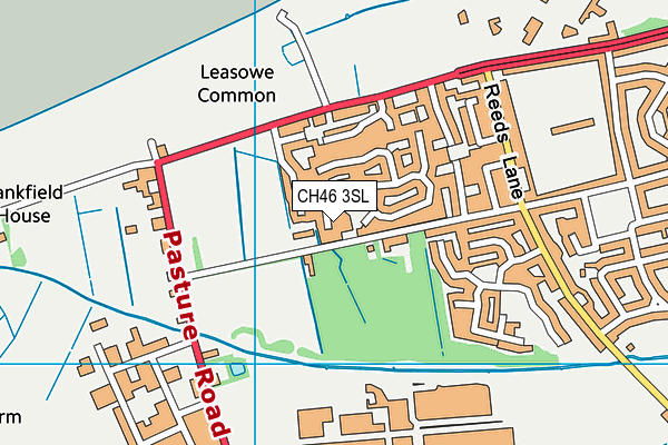 CH46 3SL map - OS VectorMap District (Ordnance Survey)