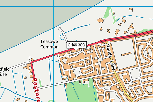 CH46 3SQ map - OS VectorMap District (Ordnance Survey)