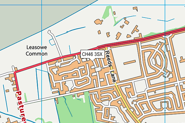 CH46 3SX map - OS VectorMap District (Ordnance Survey)