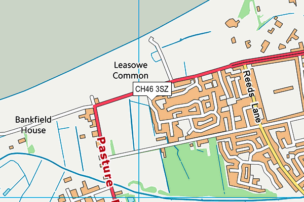 CH46 3SZ map - OS VectorMap District (Ordnance Survey)