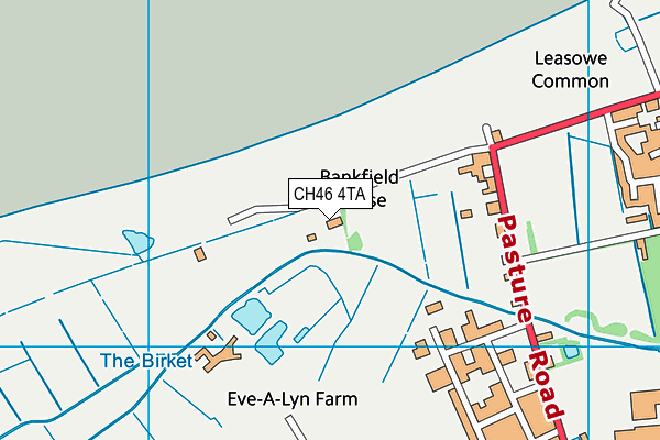 CH46 4TA map - OS VectorMap District (Ordnance Survey)