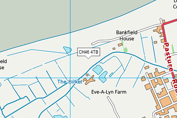 CH46 4TB map - OS VectorMap District (Ordnance Survey)