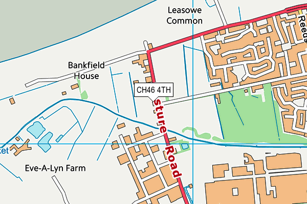 CH46 4TH map - OS VectorMap District (Ordnance Survey)