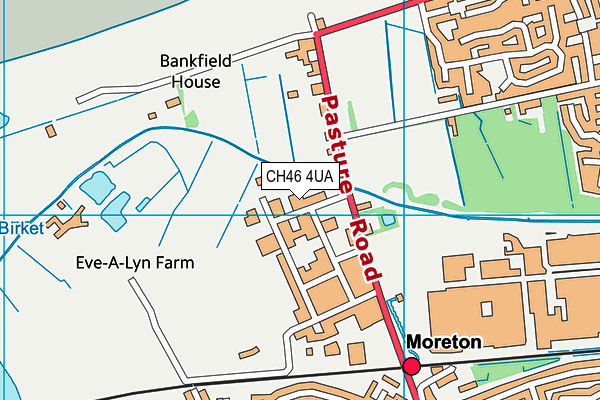 CH46 4UA map - OS VectorMap District (Ordnance Survey)