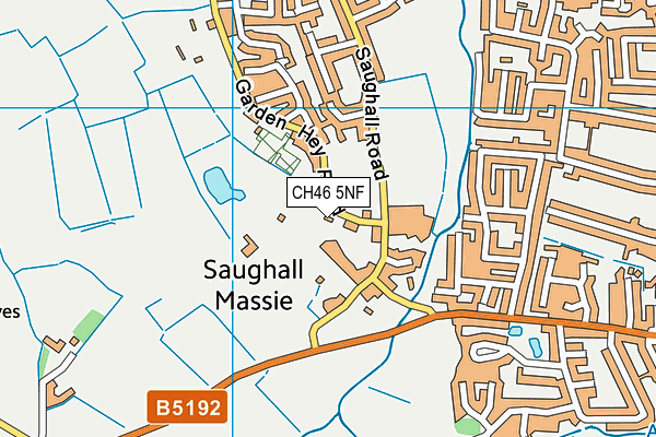 CH46 5NF map - OS VectorMap District (Ordnance Survey)