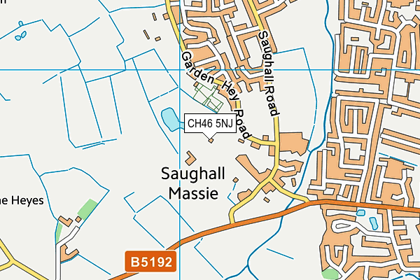 CH46 5NJ map - OS VectorMap District (Ordnance Survey)