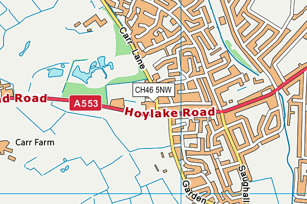 CH46 5NW map - OS VectorMap District (Ordnance Survey)