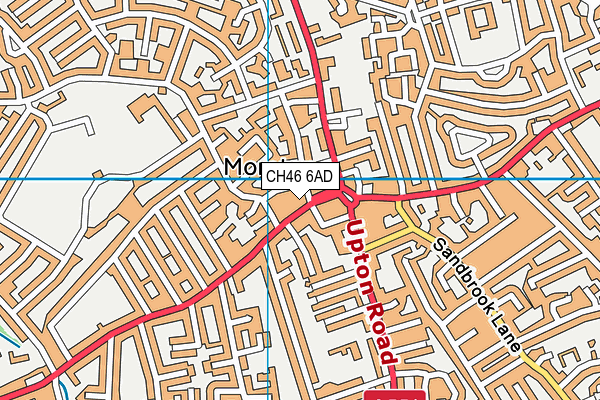 CH46 6AD map - OS VectorMap District (Ordnance Survey)