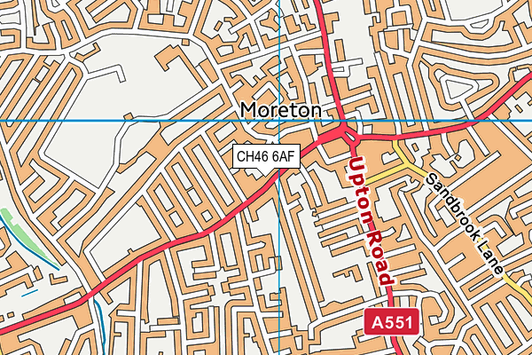 CH46 6AF map - OS VectorMap District (Ordnance Survey)