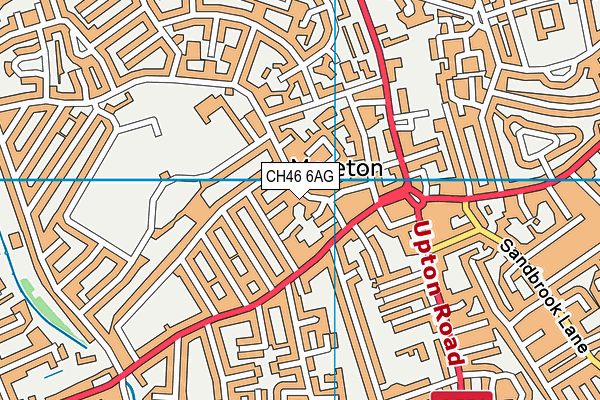 CH46 6AG map - OS VectorMap District (Ordnance Survey)