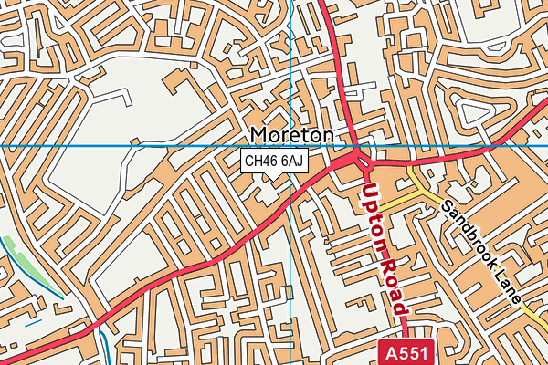 CH46 6AJ map - OS VectorMap District (Ordnance Survey)