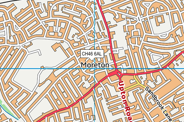 CH46 6AL map - OS VectorMap District (Ordnance Survey)