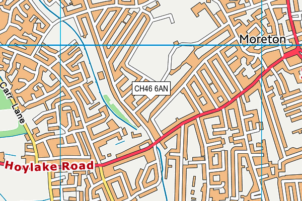 CH46 6AN map - OS VectorMap District (Ordnance Survey)