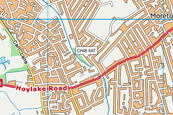 CH46 6AT map - OS VectorMap District (Ordnance Survey)