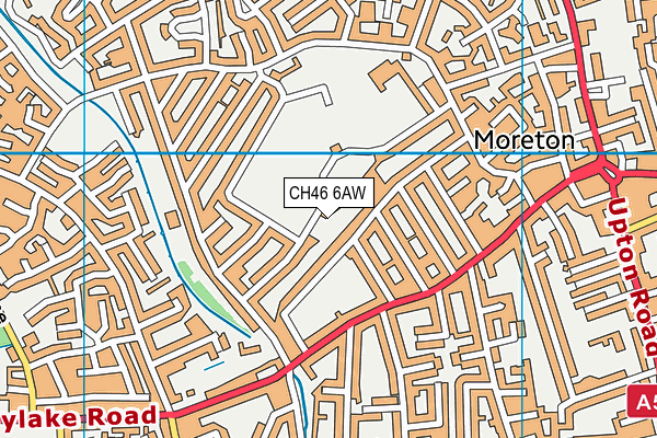 CH46 6AW map - OS VectorMap District (Ordnance Survey)