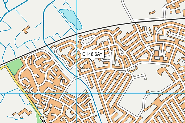CH46 6AY map - OS VectorMap District (Ordnance Survey)