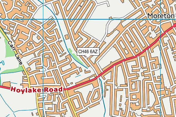 CH46 6AZ map - OS VectorMap District (Ordnance Survey)