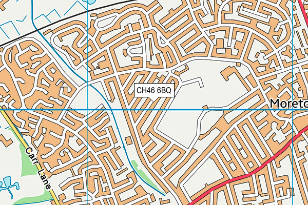 CH46 6BQ map - OS VectorMap District (Ordnance Survey)