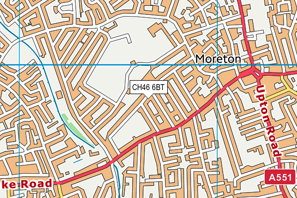 CH46 6BT map - OS VectorMap District (Ordnance Survey)