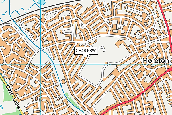 CH46 6BW map - OS VectorMap District (Ordnance Survey)