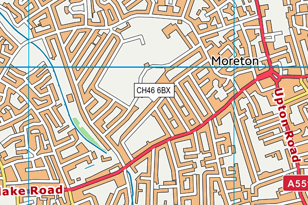 CH46 6BX map - OS VectorMap District (Ordnance Survey)