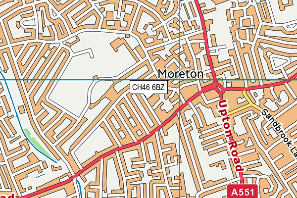 CH46 6BZ map - OS VectorMap District (Ordnance Survey)