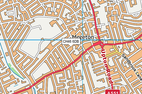 CH46 6DB map - OS VectorMap District (Ordnance Survey)