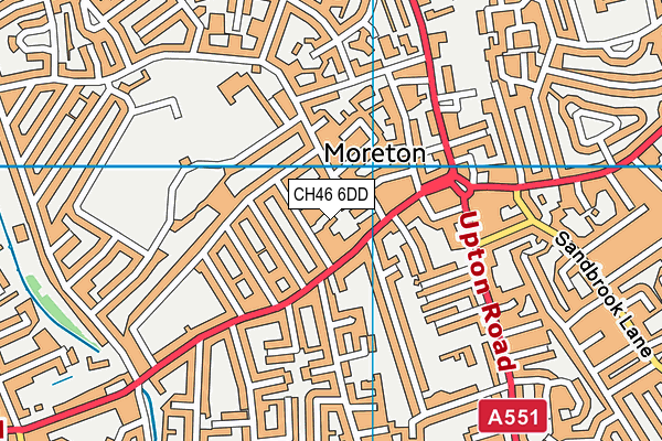 CH46 6DD map - OS VectorMap District (Ordnance Survey)